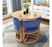 Juego de mesa de comedor redonda y silla para oficina, recepción y ocio, pequeña mesa redonda para salón o sala de estar, ideal para espacios acogedores