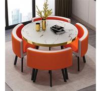 Juego de mesa de comedor y sillas de desayuno, mesa de cocina moderna para cena, mesa redonda y silla, mesa de conferencias redonda para el hogar, jardín, restaurante