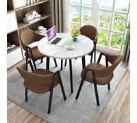 Juego de mesa de conferencia para oficina, sala de recepción y sala de estar - Moderna mesa de comedor con sillas para negociaciones - Mesa de café pequeña, colección de muebles