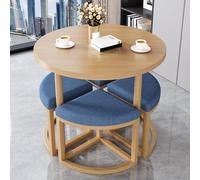 Juego de mesa de conferencias pequeña, juego de mesa de sala de conferencias para espacios pequeños, mesa de recepción y mesa de negociación de negocios con sillas, ideal para decoración de salón