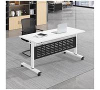 Juego de mesa de conferencias plegable, escritorios móviles sobre ruedas, 6 piezas de muebles de entrenamiento, ideal para reuniones y talleres, 120 x 50 x 75 cm