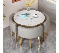 Juego de mesa de conferencias y mesa de comedor para cocina y comedor, incluye sillas para un espacio de trabajo elegante y funcional