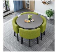 Juego de mesa de conferencias y sillas compactas para recepción de oficina y cocina, barra de desayuno en espacios pequeños