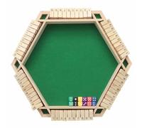 Juego de Mesa de Dados de Madera, Juego Clásico de Dados Shut The Box para 2-4 Jugadores, Juego Educativo de Matemáticas para Niños y Adultos, para Aula, Hogar, Fiesta o Bar Product Seven