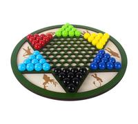 Juego De Mesa De Damas Chinas,Tablero de Madera y Clavijas de Damas Chinas - Juguete De Estrategia para Múltiples Jugadores para Niños, Adultos Y Noches Familiares