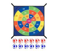 Juego De Mesa De Dardos con Trampolín - PP De Felpa De 74x74 Cm | Juego De Objetivo De Bola Pegajosa | Juguete De Interior Al Aire Libre | Trampolín, Tablero De Dardos, De Juguetes para Lanzar