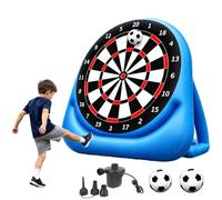 Juego De Mesa De Dardos De Fútbol Inflable Gigante De 150 Cm para Niños Y Adultos, Juego De Lanzamiento De Objetivo De Fútbol Al Aire Libre De 5 Pies con Bomba De Aire Eléctrica Y Bolas Adhesivas