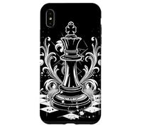 Juego de mesa de dibujo de piezas de ajedrez Carcasa para iPhone XS Max