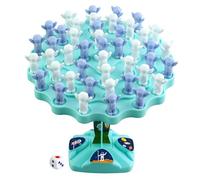Juego de mesa de equilibrio genérico - Juego de de astronauta para adolescentes y 48 figuras espaciales, juego de mesa, interactivo para padres e hijos con dados y base de