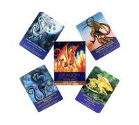 Juego de mesa de fiesta de ocio con cartas de oráculo (Dragón) Baraja de tarot de alta calidad con guía