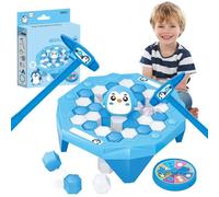 Juego De Mesa De Hielo Penguin - Save The Penguin | Juego De Mesa De Familiar Lleno De Acción para Niños De 3 Años Y Adultos | Trap Juego De Ajedrez, Juego De Rompehielos Hammer, Juego De
