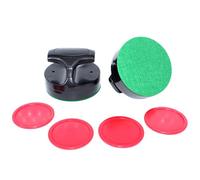 Juego de mesa de hockey de aire de 94 mm con 4 palos, paleta de hockey de aire y discos, juego de empujadores de hockey de mesa