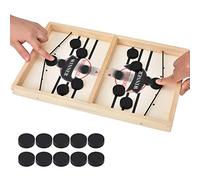 Juego de mesa de hockey, juego de mesa de hockey de madera, juego de mesa de rebote, catapulta de hockey de mesa, juego de tablero de ajedrez portátil, juego de mesa de escritorio