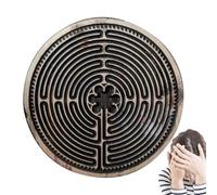 Juego de mesa de laberinto | Herramienta de atención plena un consolador laberinto de dedo de madera, una herramienta espiritual que trae tranquilidad y equilibrio con la actividad de la mindfulidad d