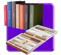 Juego de mesa de libro de jugadas, juego de ahorcado impreso en 3D, juegos de mesa de diseño de libros portátiles para fiestas familiares, juegos de viaje (backgammon)