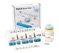 Juego de Mesa de matemáticas con Tarjetas Flash - Interactivo de Madera para Aprender a Contar | Conjunto de manipuladores de reconocimiento de números | Niños Niños Niñas Viajes en casa Aula
