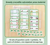 Juego de mesa de matemáticas Qixi Hambriento, 1 juego, de entrenamiento con reconocimiento de números y práctica de /, educativo para oficina, actividad de desarrollo