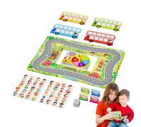 Juego De Mesa De Parada De Autobús De - Juguete De Tablero Educativo De Sujeción Matemática, JuegoDe Iluminación De ABS Duradero para La Enseñanza Temprana del Aula con La Orientación De