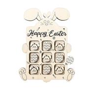 Juego de Mesa de Pascua, Pensamiento lógico, 21,4x11,3x2 cm, de Pascua, de Madera, resolución de Problemas, para Aprender en casa, Juego Familiar, Actividad en el Aula