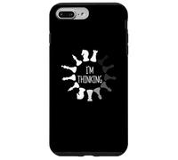 Juego de Mesa de Piezas Divertidas de Jugador de ajedrez I'm Thinking Cargando Carcasa para iPhone 7 Plus/8 Plus