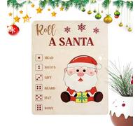 Juego de Mesa de Santa Claus,Juguetes del Trineo de Santa con Relieve 3D,Juegos de Familia para la Navidad - para Familia Amigos Niños Reuniones Navideñas Fiesta En Casa Sala De Estar Interior