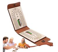 Juego de mesa de viaje Cribbage - Mesa portátil de cribbage de viaje, juego de mesa tradicional, juego de cartas para noches de viaje, niños, reuniones familiares, camping, adolescentes, niñas