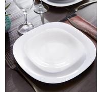 Juego de mesa de vidrio Hartglas Carine Neo Blanco 18 piezas LUMINARC