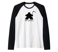 Juego de Mesa Death Reaper or Glory Meeple Camiseta Manga Raglan