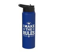 Juego de mesa divertido I Make The Rules Stainless Steel Insulated Water Bottle