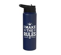 Juego de mesa divertido I Make The Rules Stainless Steel Insulated Water Bottle