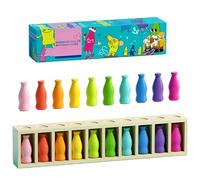 Juego de mesa divertido, juego de desafío de color de botella para niños y adultos, juego de puplar para fiestas al aire libre, última intervención, jardín, viaje, camping, juego con botella de