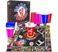 Juego de mesa DRINK-A-PALOOZA: Divertidos juegos de beber para parejas. Juego de mesa para beber para fiestas que combina Beer Pong, Flip Cup, Ki