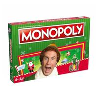 Juego de mesa Elf Monopoly Navidad, Buddy Elf - Diversión familiar - Will Ferral- Multi, WM01492-EN1-6, movimientos ganadores