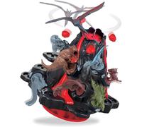 Juego de Mesa - EPOCH GAMES - Jurassic World Volcán Tembloroso - Volcán en Erupción, ¡Dinosaurios a Salvar!