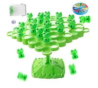 Juego de mesa equilibrado de rana arbórea, juegos de matemáticas de árbol de equilibrio para fiestas de reunión familiar, juguetes interactivos apilables de escritorio multijugador