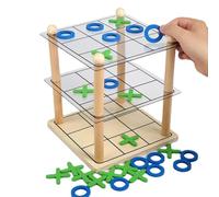 Juego de Mesa Familiar Juguete de Estrategia 3D - Juego clásico de conexión de | Actividad de Aprendizaje Educativo para niños Adultos | Al Aire Libre Viajes en Interiores Aula Reuniones