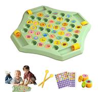 Juego de Mesa Flip Match, 52 Piezas de ajedrez de Memoria DIY sobre Tablero de cartón, Juegos creativos de combinación de Patrones de Dibujos Animados Dobles for Adultos(Animal)