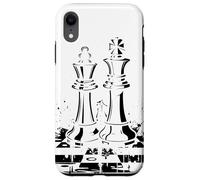 Juego de mesa gráfico de reina y rey de ajedrez Carcasa para iPhone XR