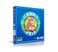 Juego de mesa Grand Prix - Con 6 Pruebas, 400 preguntas y 80 accesorios - De 4 a 10 Jugadores - Portátil - Para Adultos y Niños a Partir de 6 años - Juego Familiar por Equipos - 20 Minutos por Partida