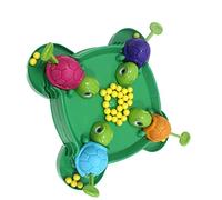 Juego de Mesa Hungry, Juguete Interactivo Intenso para Niños, Agarre de Aprendizaje, Tablero de Plástico de 4 Jugadores, Percepción del Color para la Noche de Juegos Familiar (72 Guisantes)