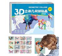 juego de mesa: juego con de papel geométrico, actividad de montaje para el desarrollo cognitivo, desafío de entrenamiento cerebral portátil, herramienta educativa de ocio