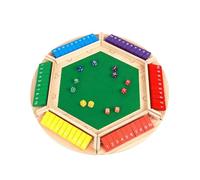 Juego de Mesa Juego de Dados Shut The Box for Adultos y niños, clásico Tablero de Madera, Juegos de matemáticas for Aula, hogar, Fiesta o Pub, de 2 a 6 Jugadores. ajedrez(Colorful)