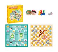 Juego de Mesa Juego de Mesa 2 en 1 con Tablero de ajedrez de Doble Cara Que desarrolla el Pensamiento lógico for Juegos de Fiesta Familiares. Caja de Almacenamiento de Madera ABS Duradera. ajedrez(F)