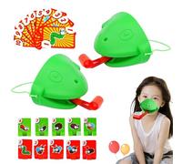 Juego De Mesa Lengua De Rana,Juego De Mesa Interactivo para Fiestas,Cartas De Lamer con Máscara De Rana Y Lengua Meneante - para Fiestas En Casa Reuniones Vacacionales Y Team Building