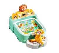 Juego de Mesa Máquina de Pinball pequeña, Juegos electrónicos de Mesa, Arcade for el hogar con música, Juguete de Escritorio, máquina de Juego de Disparos, Regalo ajedrez(Color A)