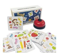 Juego De Mesa Numérico De Emparejar Números | Juego De Rompecabezas Y Cartas para Mesa | Juguete Interactivo Clásico con Campana para Viajes, Hogar, Escuelas, Guarderías Y Jardín De Infancia