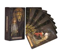 Juego de mesa para niñas - Cartas del Tarot para principiantes | Juego de mesa para niña de 80 piezas | Tarjetas Shadow Fate Tower, juegos estratégicos portátiles para niños, niñas, mujeres, hombres
