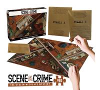 Juego de mesa puzzle escena del crimen el misterio del collar robado