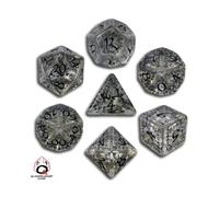 Juego de mesa Q-Workshop Elvish Dice 7 transparente/negro