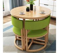 Juego de mesa redonda para recepción de oficina con sillas para sala de reuniones pequeña y salón